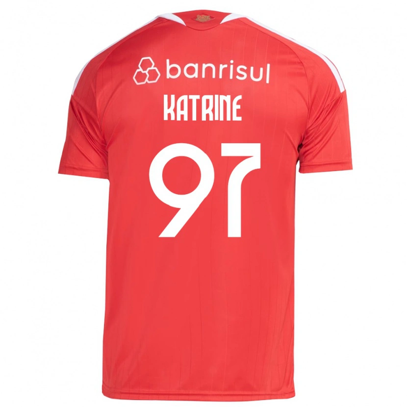 Danxen Enfant Maillot Katrine #97 Rouge Blanc Tenues Domicile 2026/27 T-Shirt