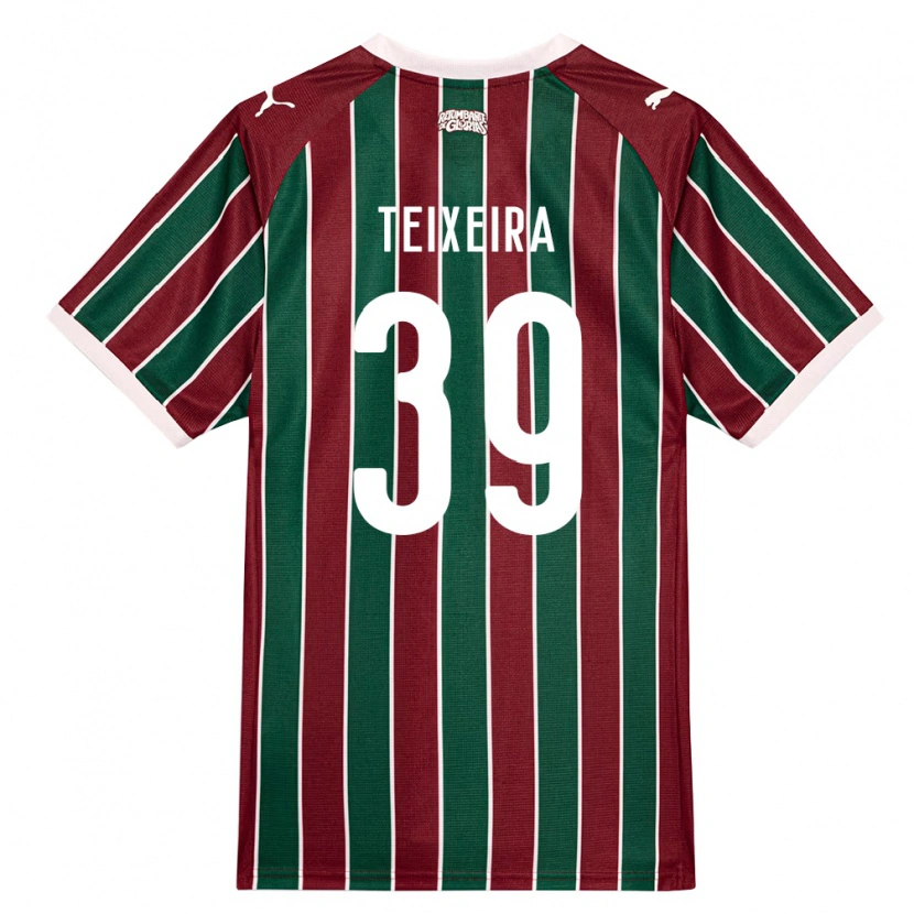 Danxen Enfant Maillot Gabriel Teixeira #39 Vert Bourgogne Blanc Tenues Domicile 2026/27 T-Shirt