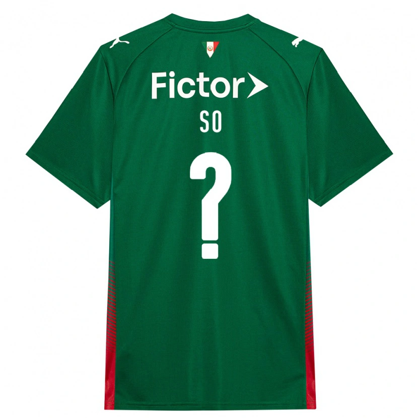 Danxen Enfant Maillot Fábio Só #0 Vert Rouge Blanc Tenues Domicile 2026/27 T-Shirt