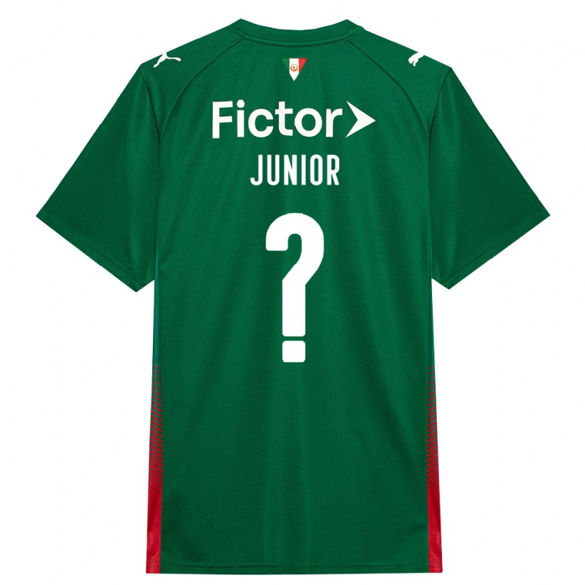 Danxen Enfant Maillot Gilberto Junior #0 Vert Rouge Blanc Tenues Domicile 2026/27 T-Shirt