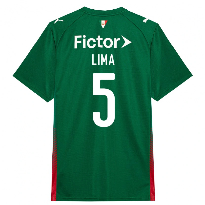 Danxen Enfant Maillot Ingryd Lima #5 Vert Rouge Blanc Tenues Domicile 2026/27 T-Shirt