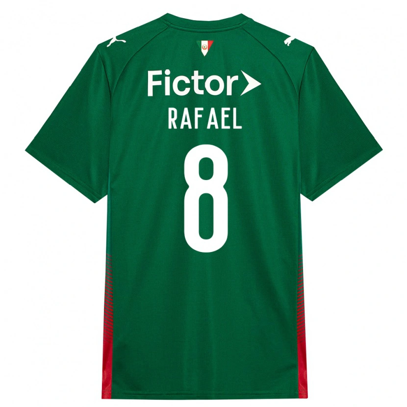 Danxen Enfant Maillot Ze Rafael #8 Vert Rouge Blanc Tenues Domicile 2026/27 T-Shirt