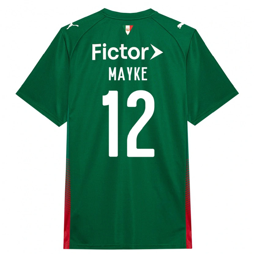 Danxen Enfant Maillot Mayke #12 Vert Rouge Blanc Tenues Domicile 2026/27 T-Shirt