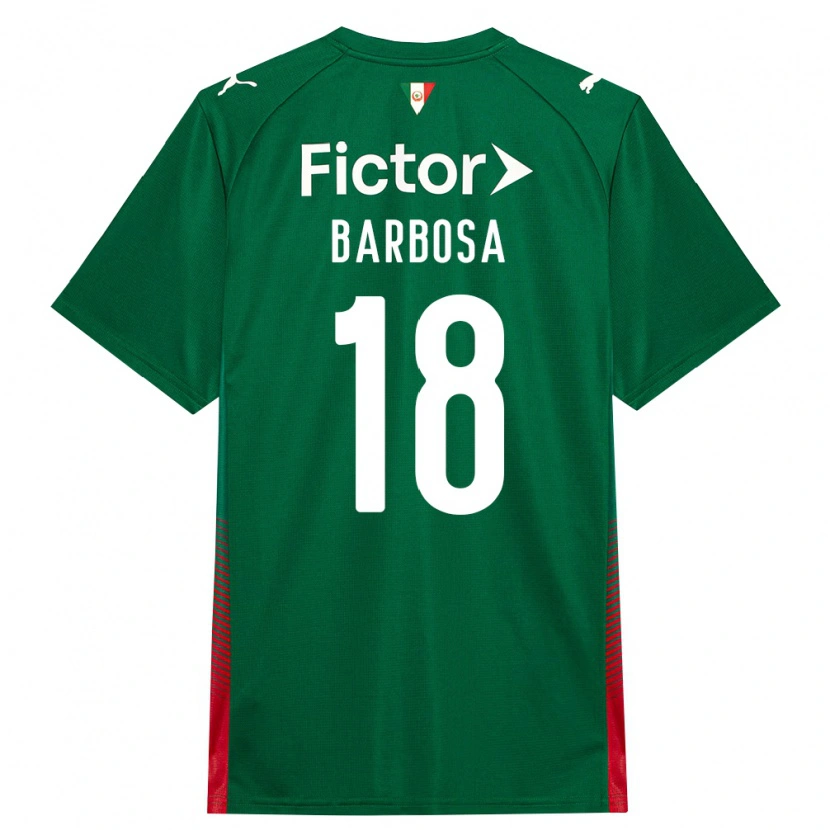 Danxen Enfant Maillot Danilo Barbosa #18 Vert Rouge Blanc Tenues Domicile 2026/27 T-Shirt