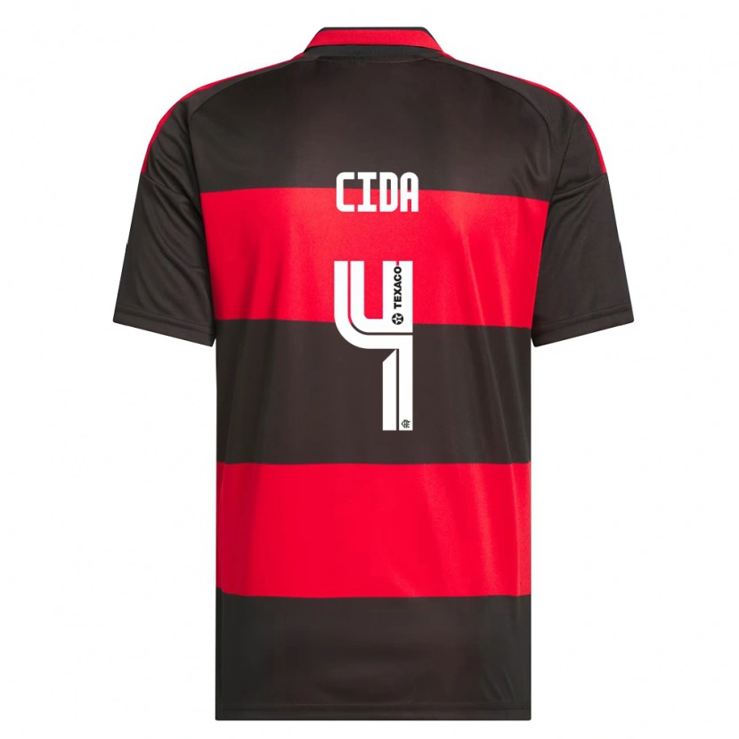 Danxen Enfant Maillot Cida #4 Rouge Noir Blanc Tenues Domicile 2026/27 T-Shirt