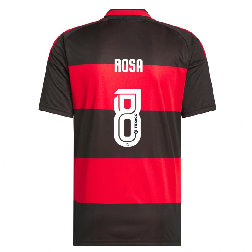 Danxen Enfant Maillot Bruna Rosa #8 Rouge Noir Blanc Tenues Domicile 2026/27 T-Shirt