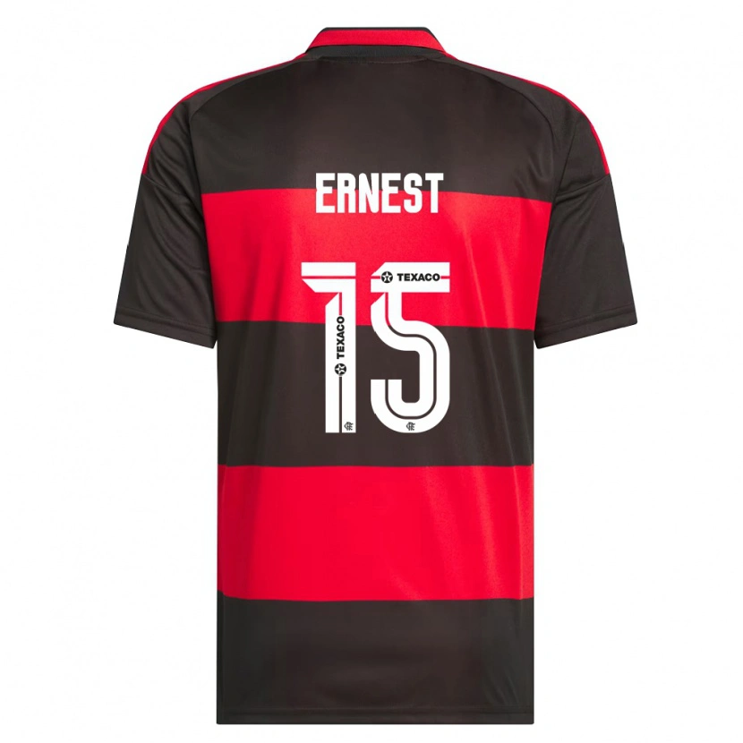 Danxen Enfant Maillot Ernest Muñoz Mellis #15 Rouge Noir Blanc Tenues Domicile 2026/27 T-Shirt