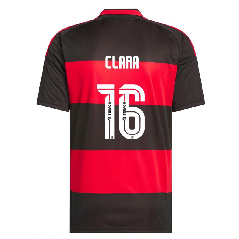 Danxen Enfant Maillot Ana Clara #16 Rouge Noir Blanc Tenues Domicile 2026/27 T-Shirt