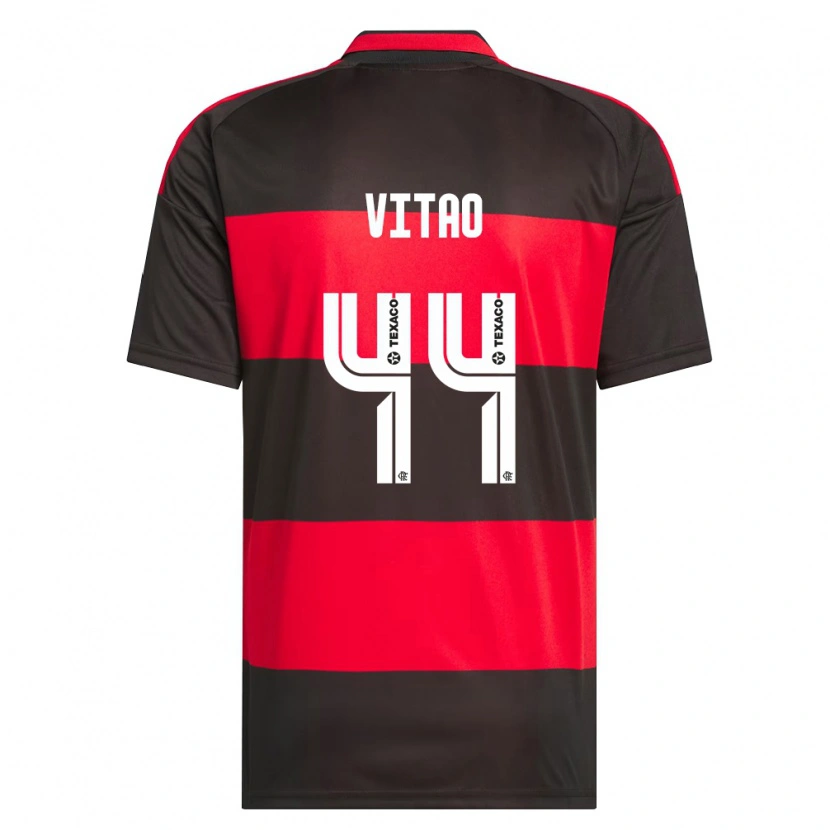 Danxen Enfant Maillot Vitor Eduardo Da Silva Matos #44 Rouge Noir Blanc Tenues Domicile 2026/27 T-Shirt