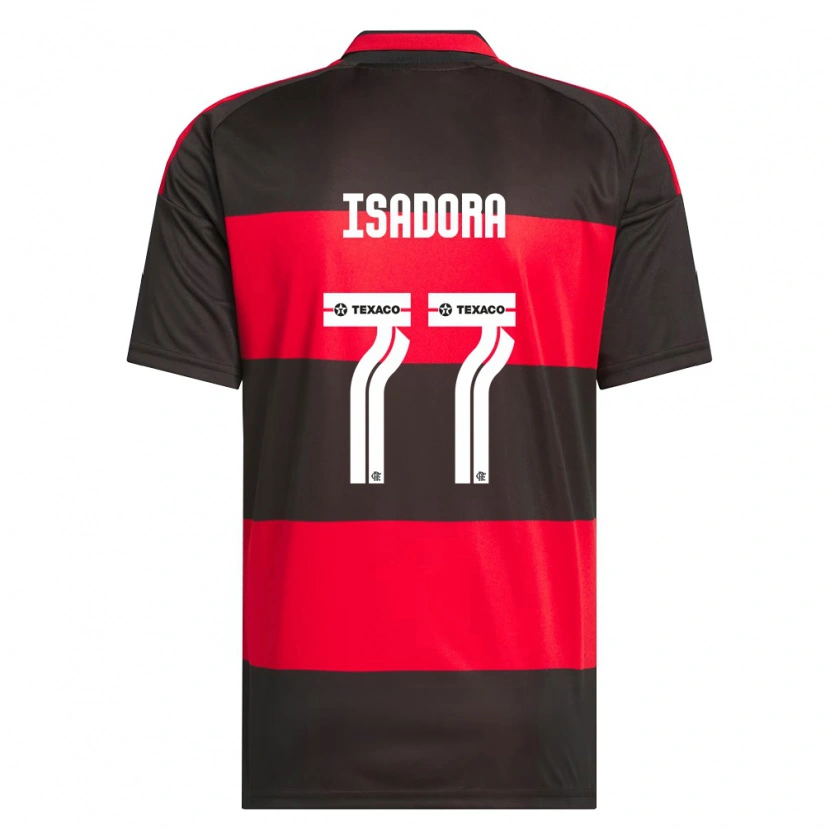 Danxen Enfant Maillot Isadora #77 Rouge Noir Blanc Tenues Domicile 2026/27 T-Shirt