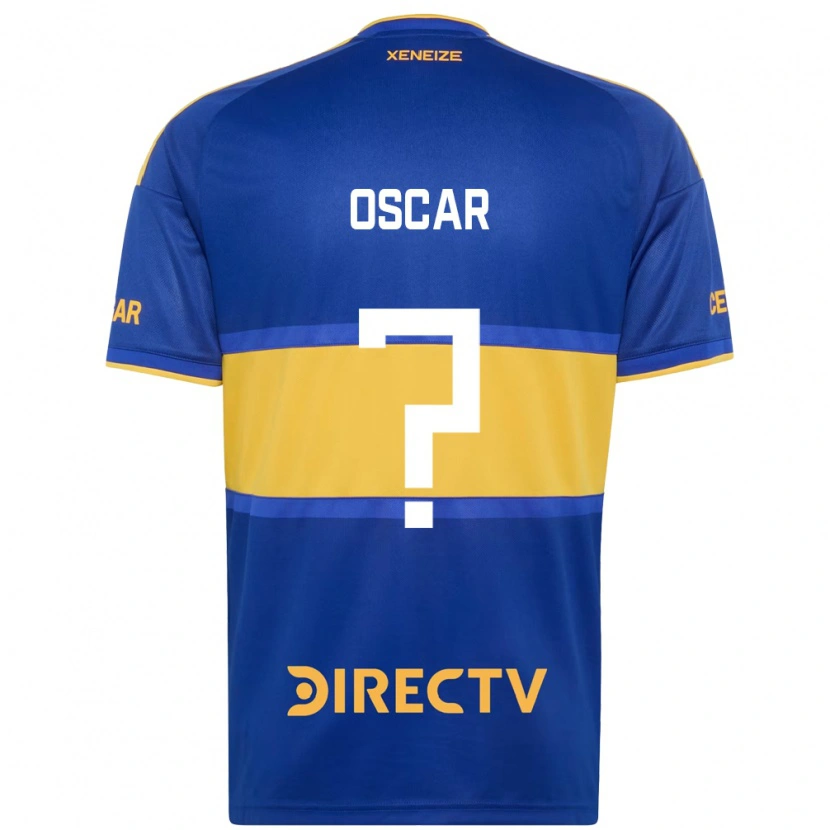 Danxen Enfant Maillot Oscar Romero #0 Bleu Royal Jaune Tenues Domicile 2026/27 T-Shirt