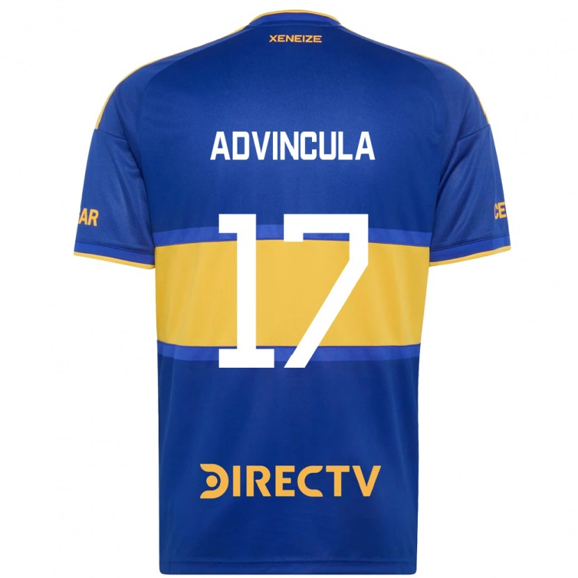Danxen Enfant Maillot Luis Advincula #17 Bleu Royal Jaune Tenues Domicile 2026/27 T-Shirt