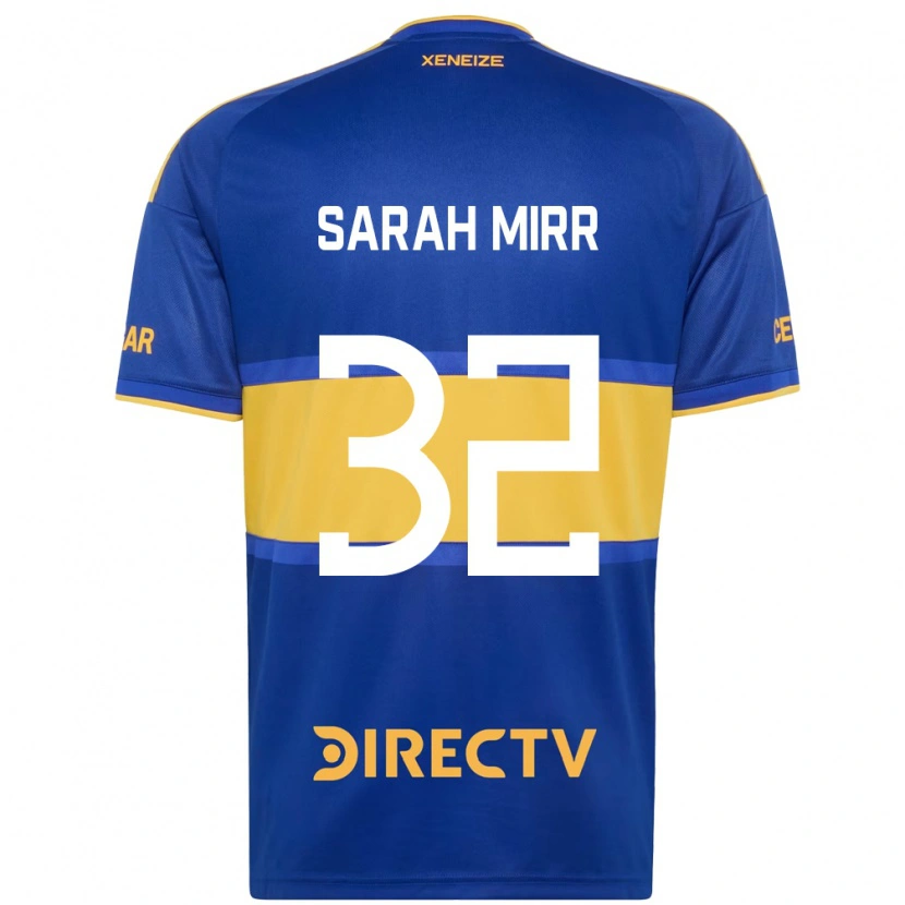 Danxen Enfant Maillot Sarah Mirr #32 Bleu Royal Jaune Tenues Domicile 2026/27 T-Shirt