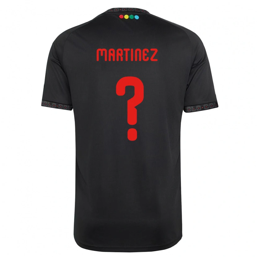 Danxen Enfant Maillot Ivan Martinez #0 Noir Rouge Tenues Extérieur 2026/27 T-Shirt