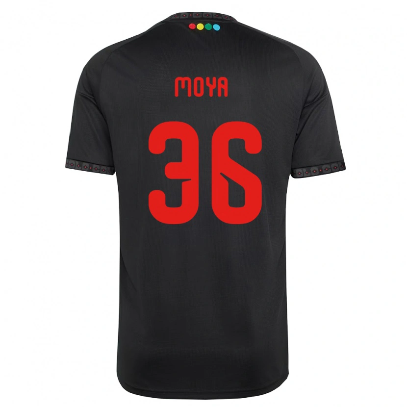 Danxen Enfant Maillot Matías Moya G. #36 Noir Rouge Tenues Extérieur 2026/27 T-Shirt