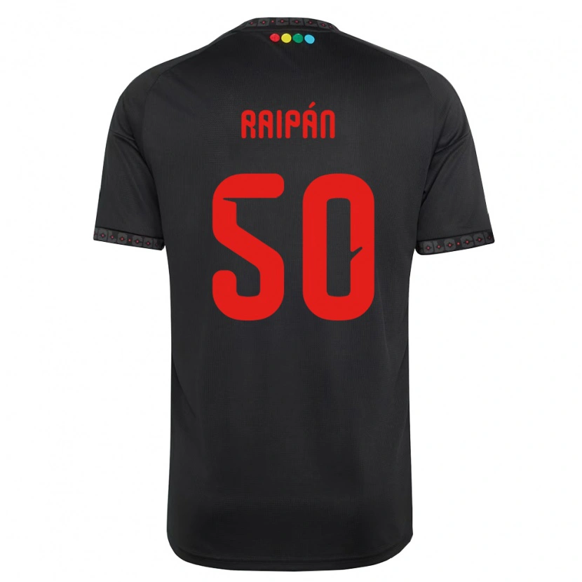 Danxen Enfant Maillot Felipe Raipán #50 Noir Rouge Tenues Extérieur 2026/27 T-Shirt