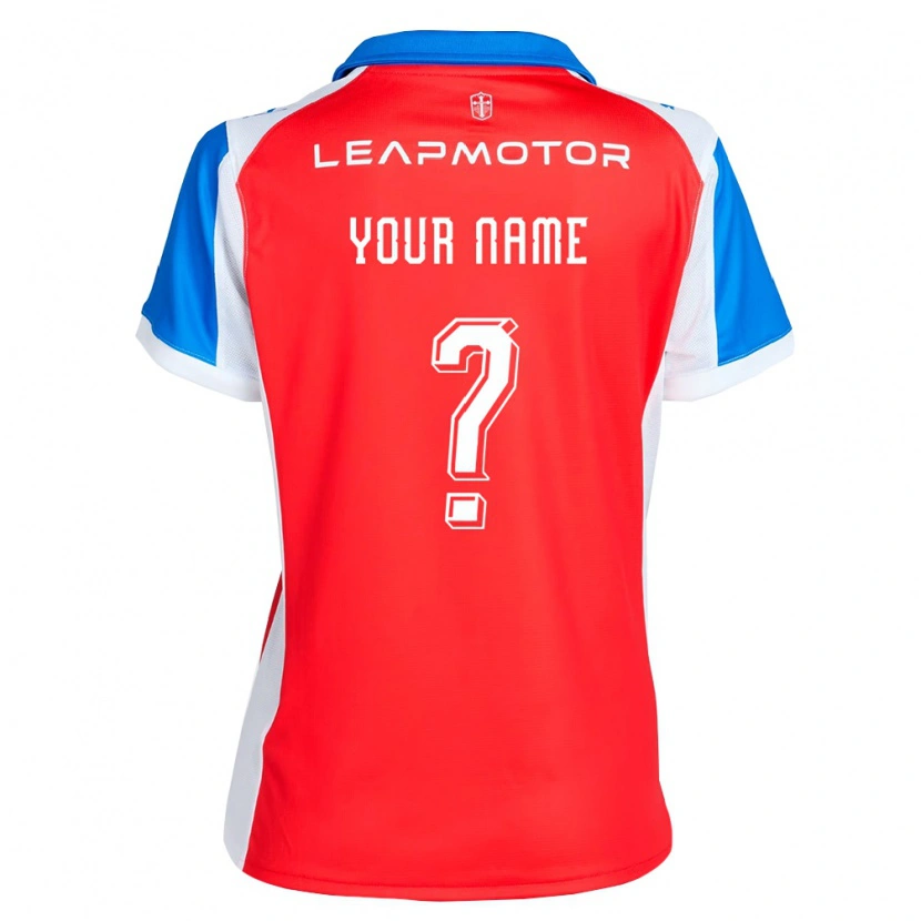 Danxen Enfant Maillot Votre Nom #0 Rouge Bleu Tenues Extérieur 2026/27 T-Shirt