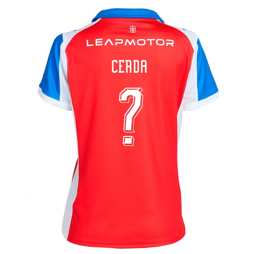 Danxen Enfant Maillot Axel Cerda #0 Rouge Bleu Tenues Extérieur 2026/27 T-Shirt