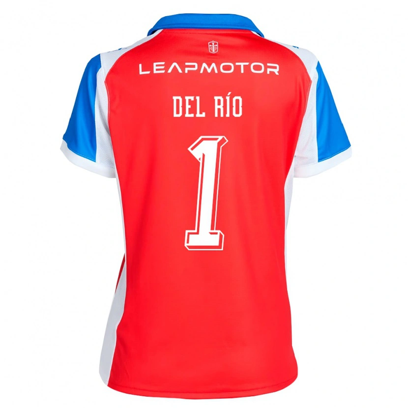 Danxen Enfant Maillot Cristóbal Del Río #1 Rouge Bleu Tenues Extérieur 2026/27 T-Shirt