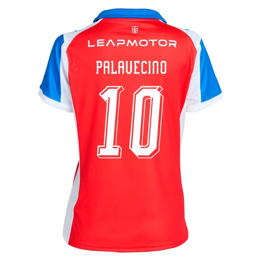 Danxen Enfant Maillot Matías Palavecino #10 Rouge Bleu Tenues Extérieur 2026/27 T-Shirt
