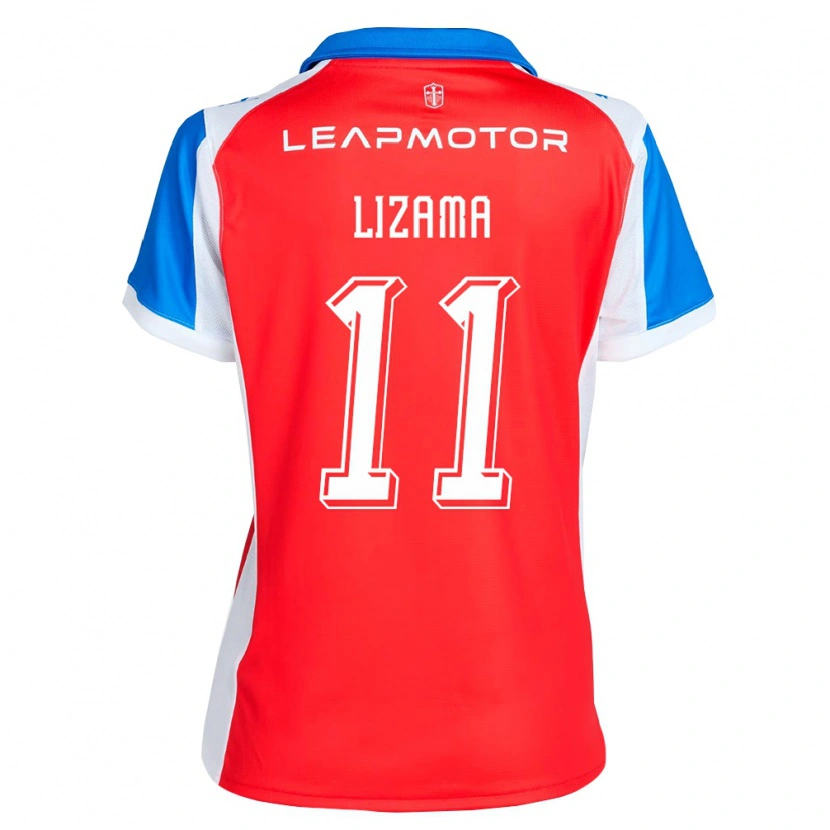 Danxen Enfant Maillot Bayron Lizama #11 Rouge Bleu Tenues Extérieur 2026/27 T-Shirt