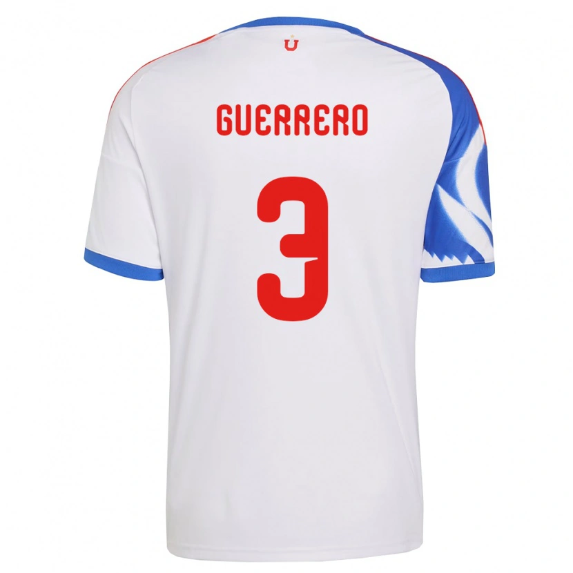 Danxen Enfant Maillot Carla Guerrero #3 Blanc Bleu Marine Tenues Extérieur 2026/27 T-Shirt