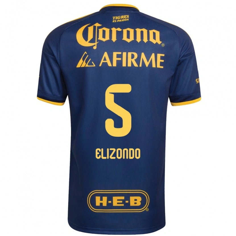 Danxen Enfant Maillot Fernanda Elizondo #5 Bleu Royal Jaune Tenues Extérieur 2026/27 T-Shirt