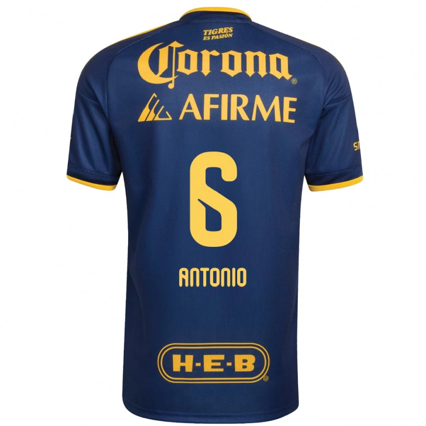 Danxen Enfant Maillot Nancy Antonio #6 Bleu Royal Jaune Tenues Extérieur 2026/27 T-Shirt