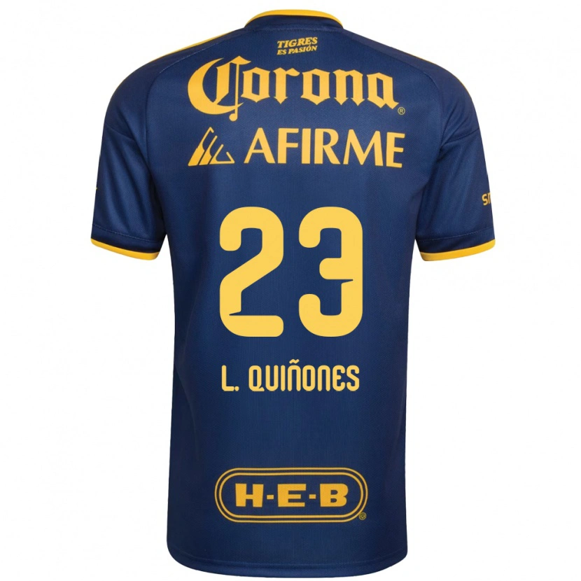 Danxen Enfant Maillot Luis Quinones #23 Bleu Royal Jaune Tenues Extérieur 2026/27 T-Shirt