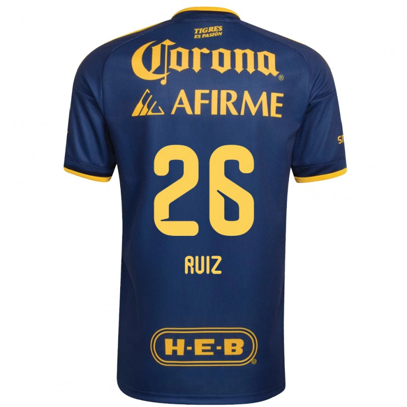 Danxen Enfant Maillot Michel Ruiz #26 Bleu Royal Jaune Tenues Extérieur 2026/27 T-Shirt