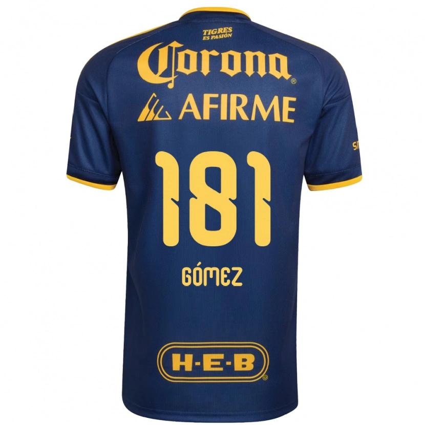 Danxen Enfant Maillot Luis Gómez #181 Bleu Royal Jaune Tenues Extérieur 2026/27 T-Shirt