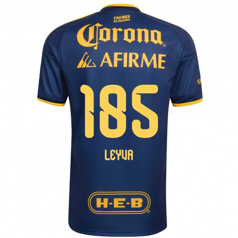 Danxen Enfant Maillot Jorge Leyva #185 Bleu Royal Jaune Tenues Extérieur 2026/27 T-Shirt