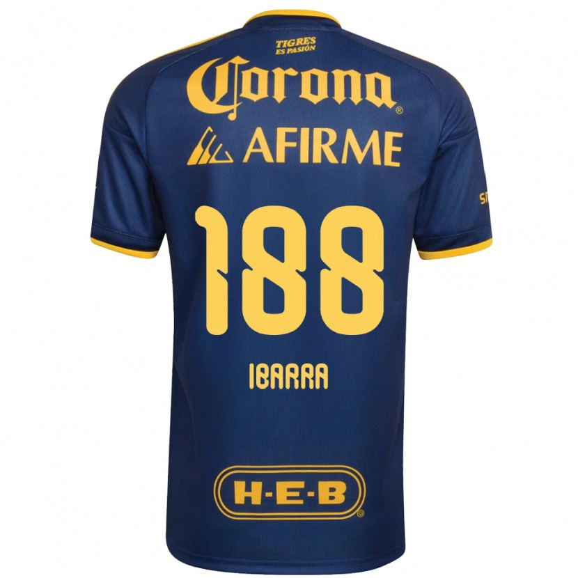 Danxen Enfant Maillot Juan Ibarra #188 Bleu Royal Jaune Tenues Extérieur 2026/27 T-Shirt