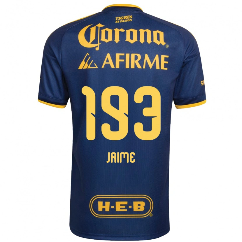 Danxen Enfant Maillot Kenneth Jaime #193 Bleu Royal Jaune Tenues Extérieur 2026/27 T-Shirt