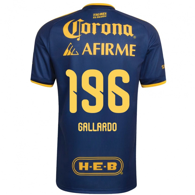 Danxen Enfant Maillot Gael Gallardo #196 Bleu Royal Jaune Tenues Extérieur 2026/27 T-Shirt