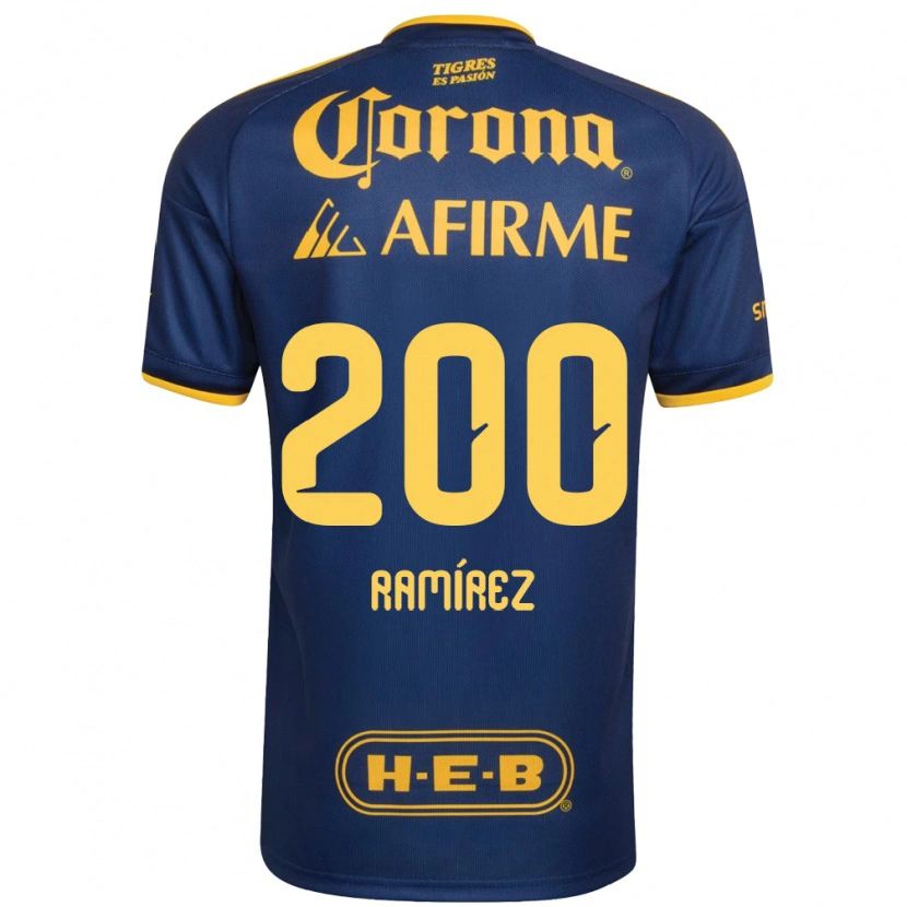Danxen Enfant Maillot Diego Ramírez #200 Bleu Royal Jaune Tenues Extérieur 2026/27 T-Shirt