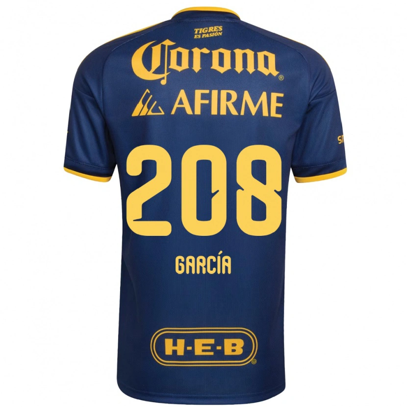 Danxen Enfant Maillot Ángel García #208 Bleu Royal Jaune Tenues Extérieur 2026/27 T-Shirt