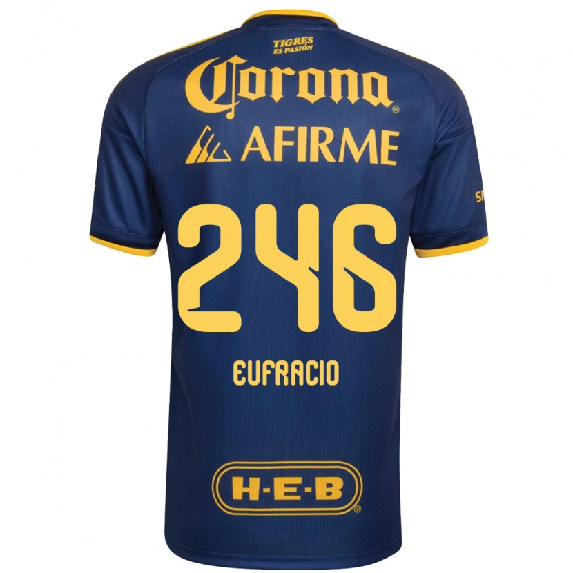 Danxen Enfant Maillot Enrique Eufracio #246 Bleu Royal Jaune Tenues Extérieur 2026/27 T-Shirt