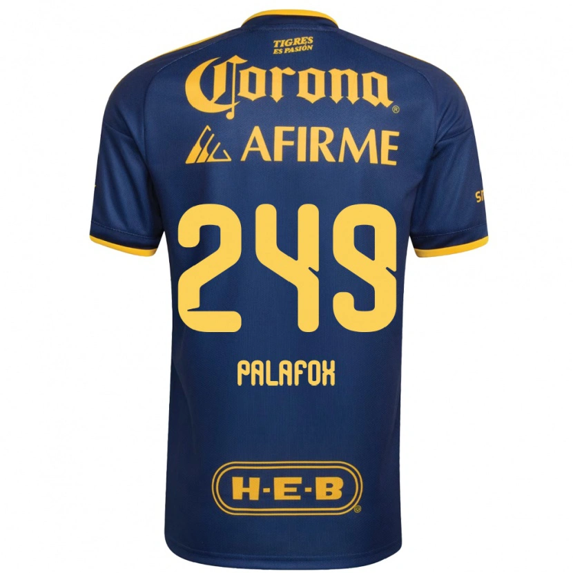 Danxen Enfant Maillot José Palafox #249 Bleu Royal Jaune Tenues Extérieur 2026/27 T-Shirt