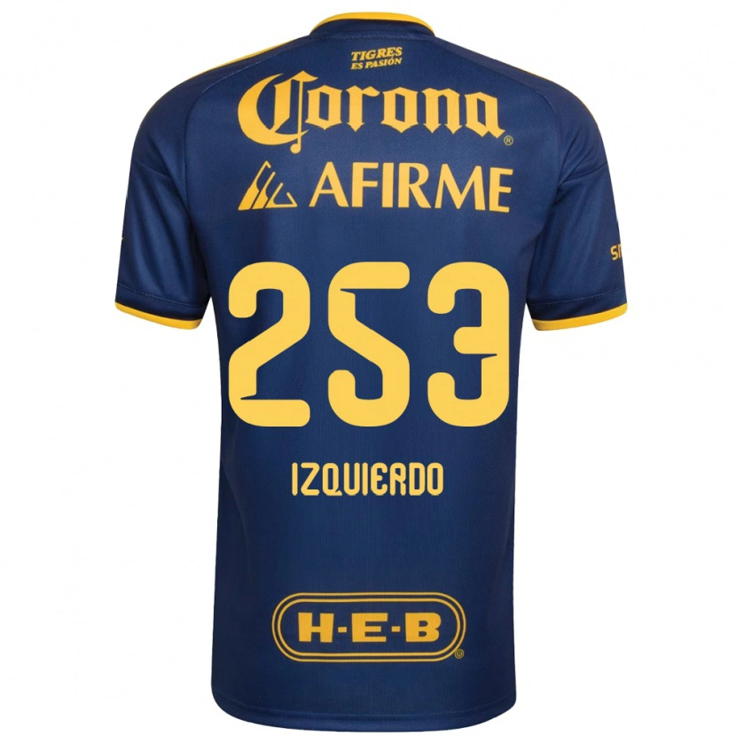 Danxen Enfant Maillot Diego Izquierdo #253 Bleu Royal Jaune Tenues Extérieur 2026/27 T-Shirt