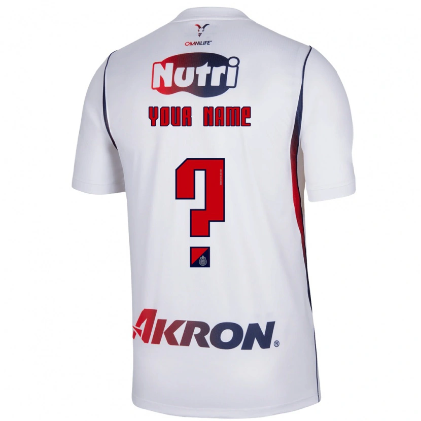 Danxen Enfant Maillot Votre Nom #0 Blanc Bleu Marine Rouge Tenues Extérieur 2026/27 T-Shirt