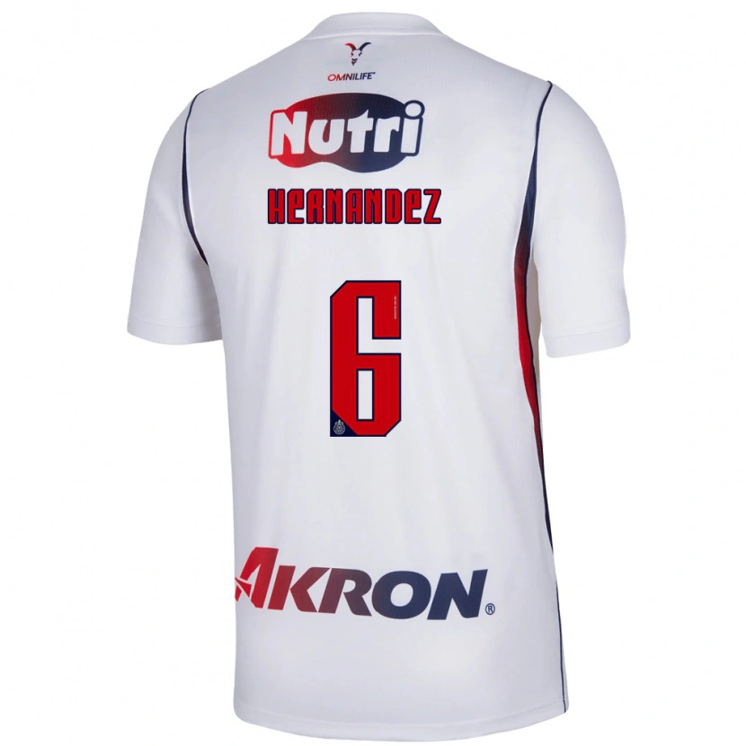 Danxen Enfant Maillot Ana Camila Hernández #6 Blanc Bleu Marine Rouge Tenues Extérieur 2026/27 T-Shirt