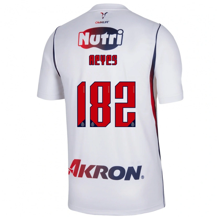 Danxen Enfant Maillot Mauricio Reyes #182 Blanc Bleu Marine Rouge Tenues Extérieur 2026/27 T-Shirt
