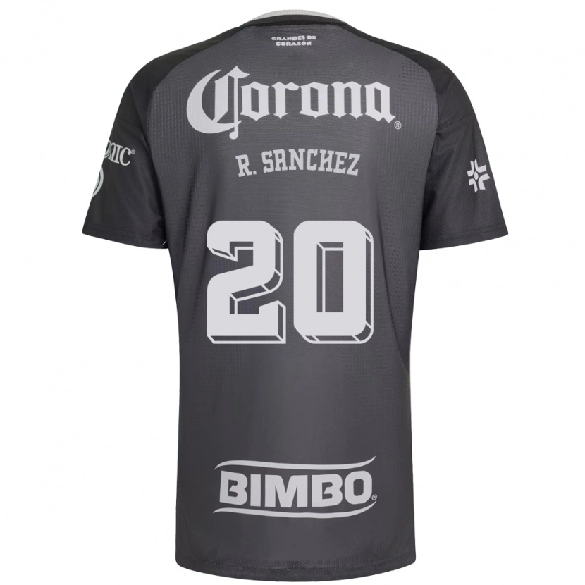 Danxen Enfant Maillot Richard Sanchez #20 Gris Blanc Noir Tenues Extérieur 2026/27 T-Shirt