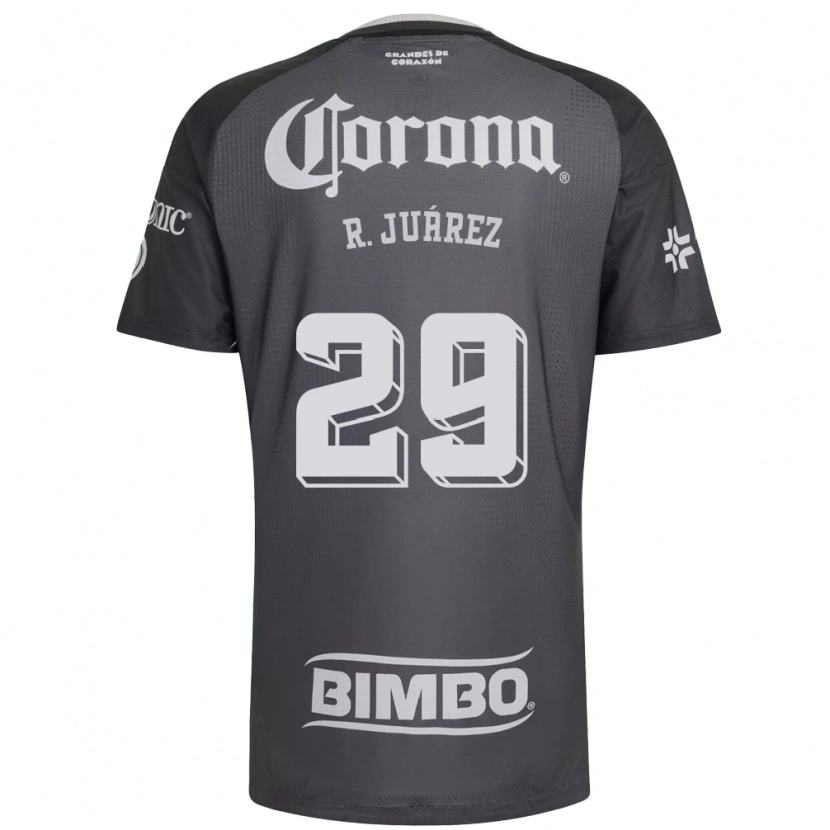 Danxen Enfant Maillot Ramón Juárez #29 Gris Blanc Noir Tenues Extérieur 2026/27 T-Shirt