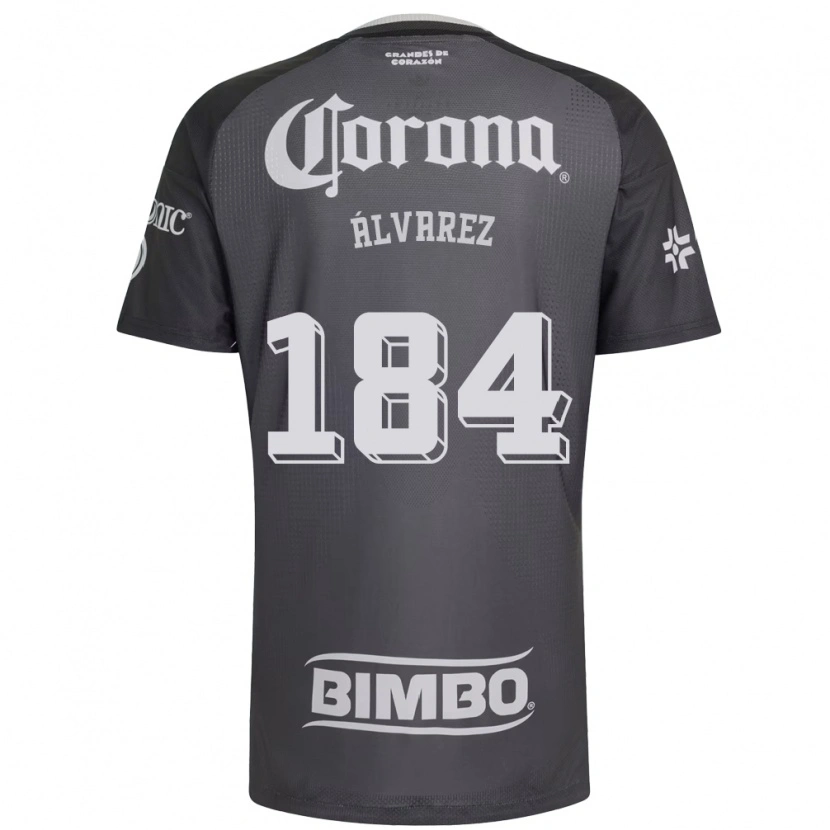 Danxen Enfant Maillot Antonio Álvarez #184 Gris Blanc Noir Tenues Extérieur 2026/27 T-Shirt