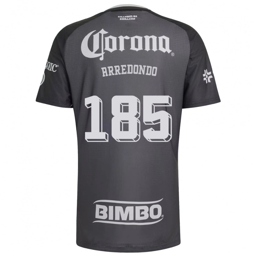 Danxen Enfant Maillot Aarón Arredondo #185 Gris Blanc Noir Tenues Extérieur 2026/27 T-Shirt