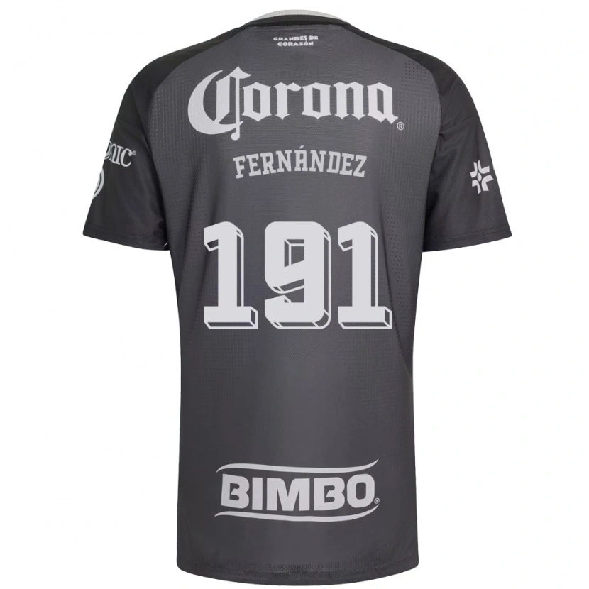 Danxen Enfant Maillot Adrián Fernández #191 Gris Blanc Noir Tenues Extérieur 2026/27 T-Shirt