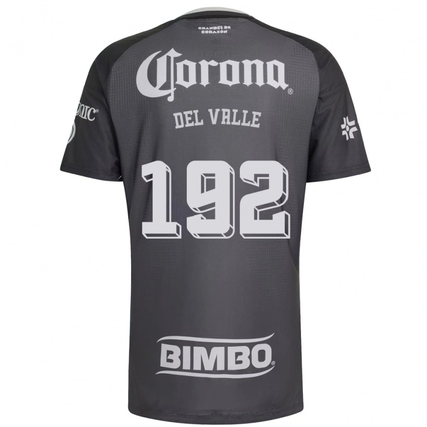 Danxen Enfant Maillot Yonathan Del Valle #192 Gris Blanc Noir Tenues Extérieur 2026/27 T-Shirt