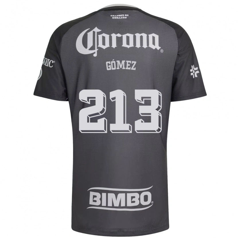 Danxen Enfant Maillot Adrián Gómez #213 Gris Blanc Noir Tenues Extérieur 2026/27 T-Shirt